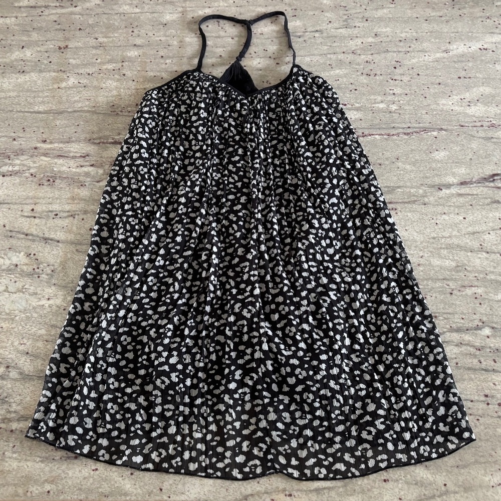 Abercrombie & Fitch Womens Black and White Leopard Print Mini Dress - Size S